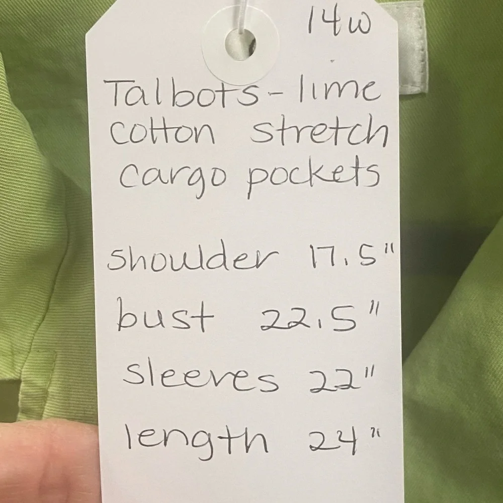 Talbots Light Green Utility Jacket - Picture 5 of 5